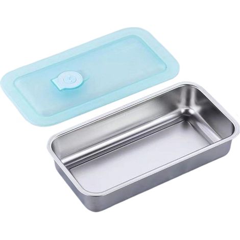 Snack Container - Acero Inoxidable 304 - 2 Compartimentos - Hermetico - Lavavajillas - 1 Unidad (1/5)