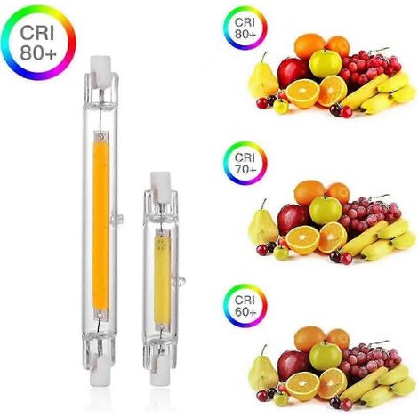 Ampoule LED linéaire R7s 118 mm 30 W à intensité variable 3000 lm 3000 K blanc chaud, remplace l'ampoule halogène J118 300 W 360 (1/4)
