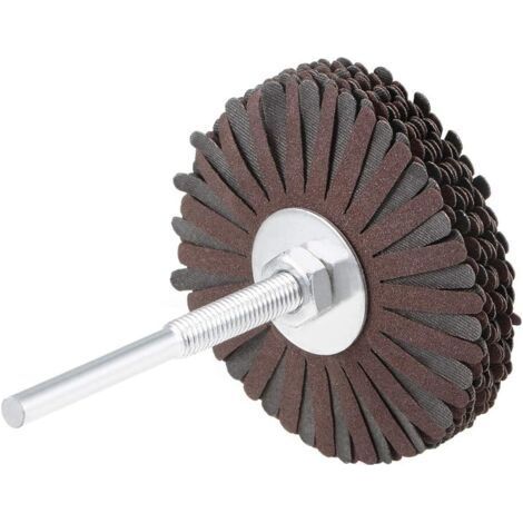 240 Grit Abrasive Cloth Flap Wheel, Sanding Star, 1/4 Inch Shank for Woodworking, Root Carving, Furniture Polishing (1/4)