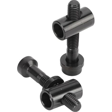 2Pièces Vis de Selle Vélo RISK en Alliage Titane M5x30mm Noir, Fixation Tube de Selle pour Équilibrage Arrière (1/5)