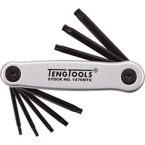 Jeu de clés TX tête sphérique 8 pcs Teng Tools 1476NTX1 (1/2)