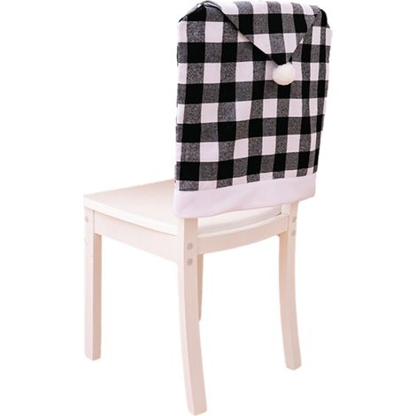 Fundas lavables para sillas de comedor navideñas - Negras (1/5)
