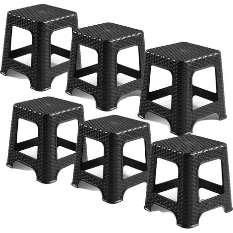 Asiento de plástico resistente, fácil de limpiar. (1/2)