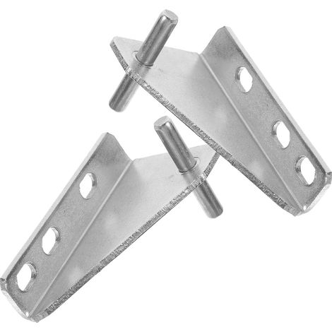 2 Pièces Charnières Acier Inoxydable pour Porte de Congélateur Kit Installation Facile et Compatible Multi-modèles pour Réfrigérateur et Congélateur (1/5)