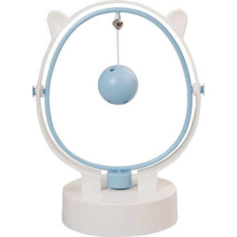 Jouet interactif automatique à plume pour chat, balançoire, bleu – DELKEVIC