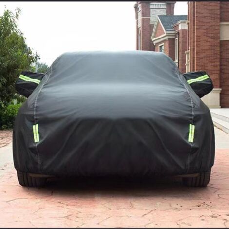 Thickened Oxford Car Cover – Waterproof and Anti-UV – Outdoor Protection Against Weather and Debris – Attached with Tie Down Ropes (1/5)