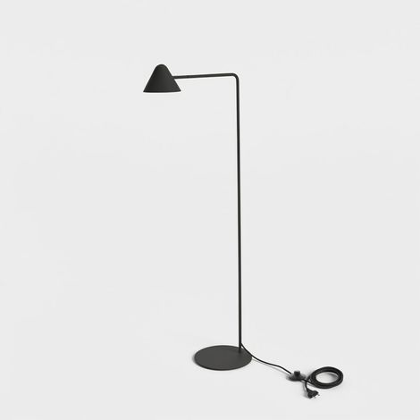 Lámpara de pie LED minimalista de metal y mármol Candela