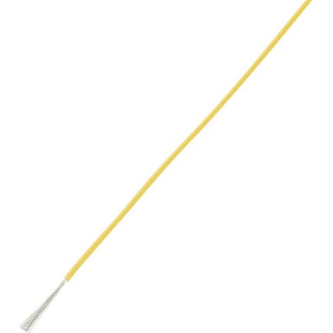 TRU COMPONENTS 1567221 Fil de câblage LiY 1 x 0.22 mm² jaune 100 m (1/3)