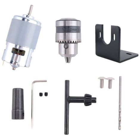 Moteur 775 10000 tr/min 12V avec mandrin perceuse et support fraiseuse (1/2)