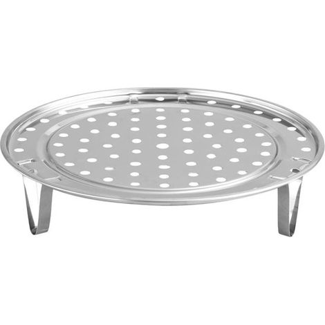 Inserto para vaporera, rejilla de acero inoxidable para cocinar al vapor con patas desmontables - 18 cm - Cocina saludable (1/5)