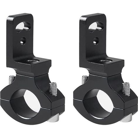 Adatto per 2 staffe universali per fari da moto, morsetti per tubo di sporgenza da 22 mm/25 mm (7/8 di pollice), adatto per motociclette coffee racer/modificate, TG82