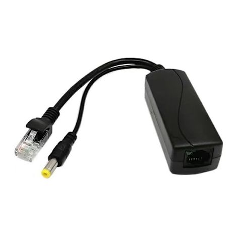 Gigabit PoE splitter 12V 2A output with IEEE 802.3af/at standard compliant 10,100,1000Mbps 5.5x2.1mm DC connector cable POE splitter adapter (1/3)