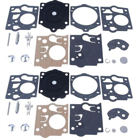 2 pièces Kit de réparation de carburateur pour McCulloch Mac Promac K10-SDC 700 8200 (1/5)