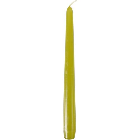 PAPPSTAR LOT DE 50 BOUGIES POUR CHANDELIER VERT OLIVE 2,2 X 25 CM PAPSTAR 81763