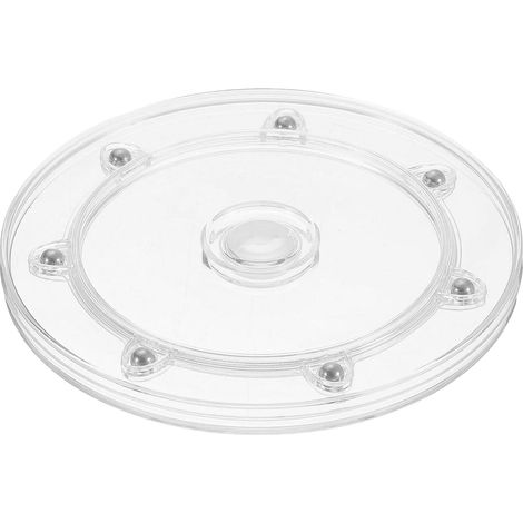 Plateau Tournant en Acrylique Lazy Susan, 6 Pouces Plateau Tournant Transparent Organisateur à Roulements à Billes 360 Degrés pour Étagère à Épices Table Gâteau Cuisine (1/5)