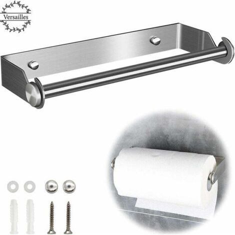 PA Porte essuietout Support pour Porte Papier Cuisine Essuie Tout en Acier Inoxydable Distributeur Dérouleur Essuie Tout Porte Rouleau de Cuisine Mural (1/5)