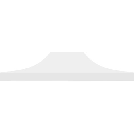 Couverture pour gazebo 3x4,5 m. Housse de remplacement en tissu Oxford revêtu de PVC. Imperméable et résistant aux UV. Couleur blanche