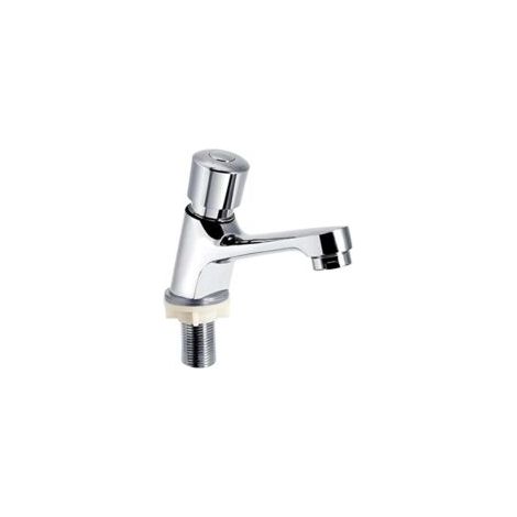 Rubinetto a pulsante con ritardo di apertura, rubinetto a pulsante per acqua fredda, rubinetto per lavabo, rubinetto per bagno - Crezuo (1/4)