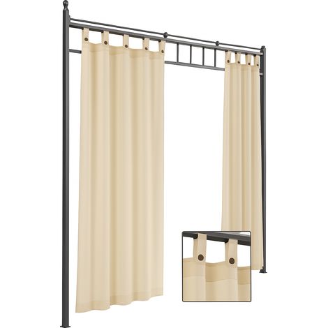 Tenda a bretella per gazebo 155x265h colore ecru' pz.02 - Salone (1/2)