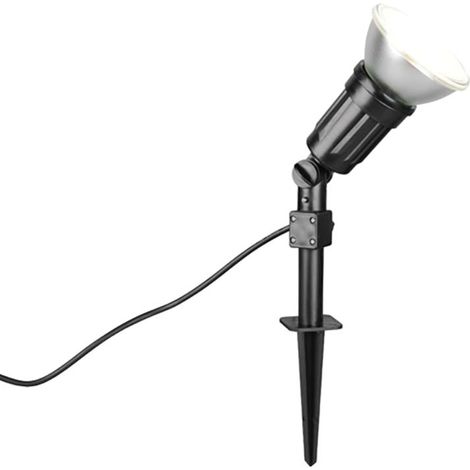 Außenstrahler Gartenstrahler Außenleuchte schwarz Kunststoff E27 15W H 51 cm
