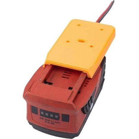 Adaptateur pour connecteur d'alimentation de station d'accueil de batterie HILTI 22V B22 CPC pour robotique 14AWG (batterie non incluse)
