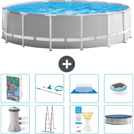 Intex Piscine Prism Frame Ronde - 457x122 cm - 9-pièces S595