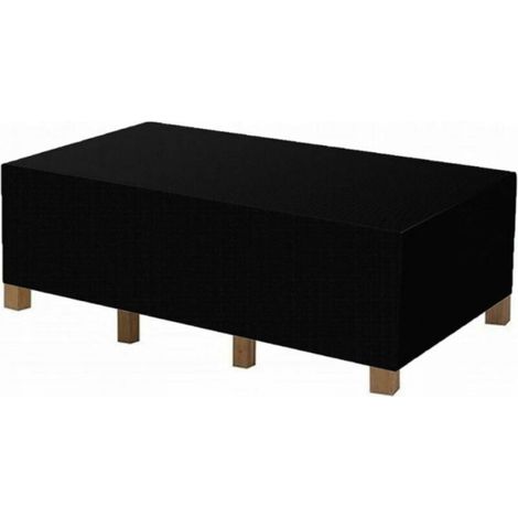 Housse pour salon de jardin 180 x 120 x 74 cm Noir (1/5)