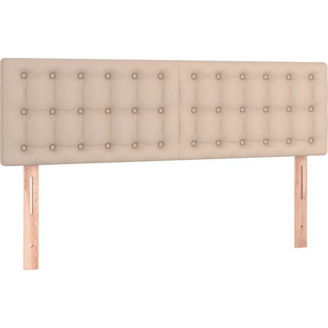 Maison Exclusive - Kopfteile Cappuccino-Braun 144x5x78/88 cm Kuns (1/5)