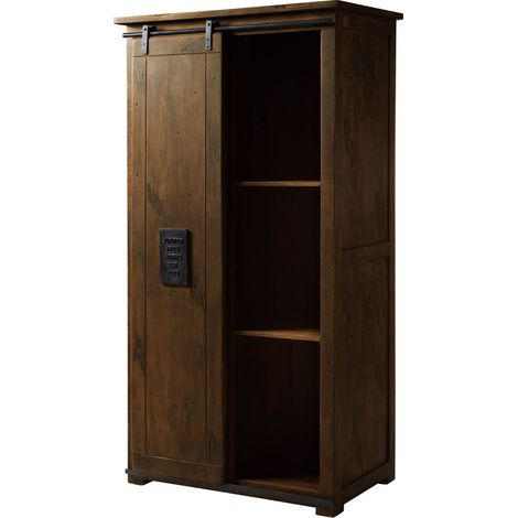 Schrank Mango 100x60x190 braun lackiert RAILWAY 416