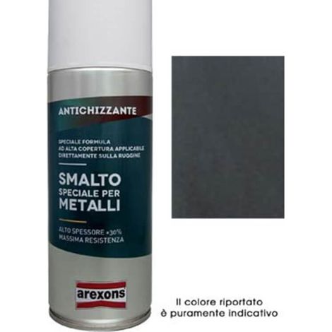Arexons Esmalte Metal Especial Spray Envejecido Gris Forja 400 Ml