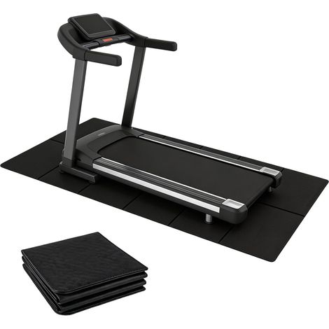 Tapis de protection de sol pliable pour équipement de sport, équipement de fitness, 183 cm x 61 cm, 6 mm d'épaisseur, PVC haute densité, tapis de course insonorisant pour tapis de course, gymnases (1/5)
