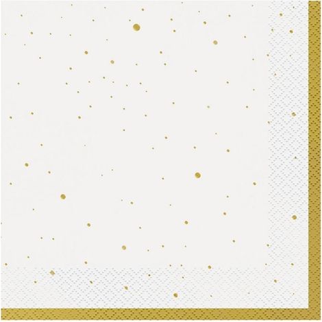 Goldene Servietten „Celebrate“, 33 x 33 cm, 20 Stück