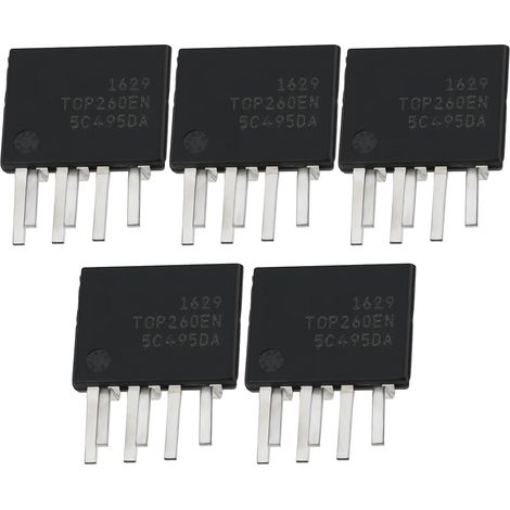 5pcs Circuit Intégré d’Alimentation à Découpage Hors Ligne Compatible avec TOP260EN 147w esip-7c 6 Broches Convertisseur AC DC (1/5)