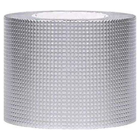 Pair ALUMINIUM TAPE : Ruban Adhésif Hyper Résistant et Étanche à Forte Tenue pour Fissures, Fuites, Trous（5CM5M）