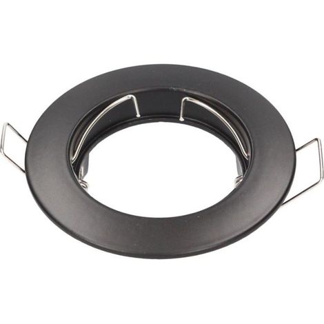 CGC 200405004  Bague fixe Fana ronde encastrable Ø77mm Noir mat
