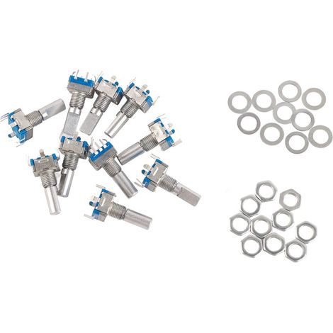 10pcs EC11 Rotary Encoder Coding Switch Digital Potentiometer with Switch 5 Pin (1/5)