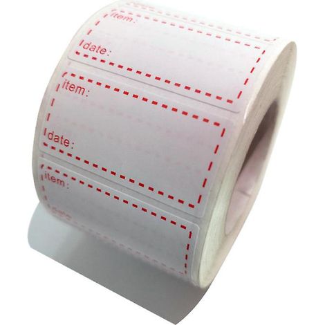 1000 Rollen Etiketten für Tiefkühlkost, Ilauke selbstklebende Datumsetiketten 50 x 25 mm, abnehmbar und wasserfest (1/5)