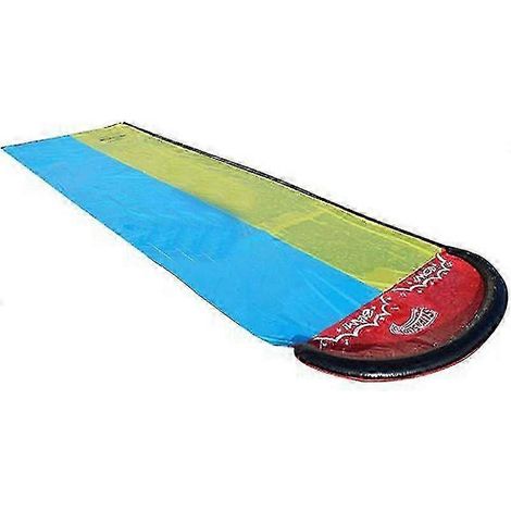 Toboggan géant double pour pelouse et piscine - Jeu d'eau extérieur 480 x 140 cm (1/5)
