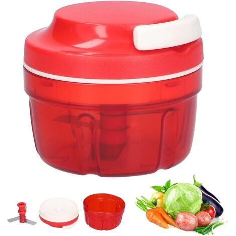 Onion Cutter, Vegetable Cutter Household Cord Design Manual Vegetable Chopper Grinder Meat Blender Kitchen Supplies (1/5)