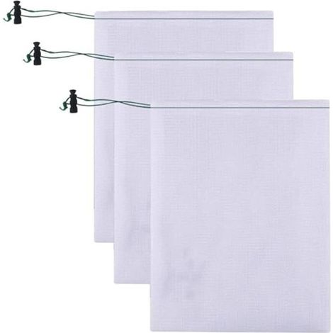 Lot de 3 Sacs de Nettoyage de Piscine 55x35 cm Sac filtre à Mailles Fines Entretien de Piscine Pour Aspirateur de Feuilles de Piscine Filtre de bassin (1/4)