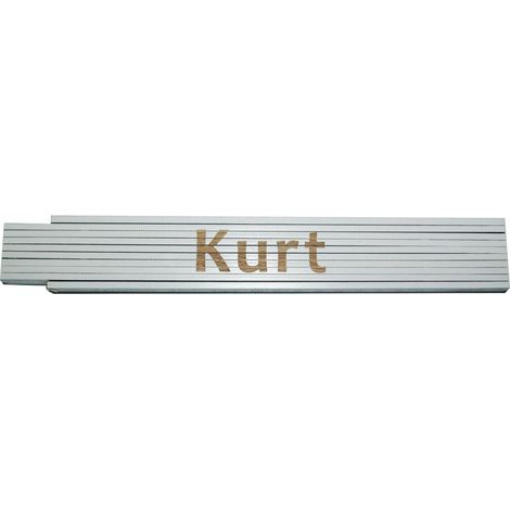 Zollstock Kurt 2 m weiß Zollstock