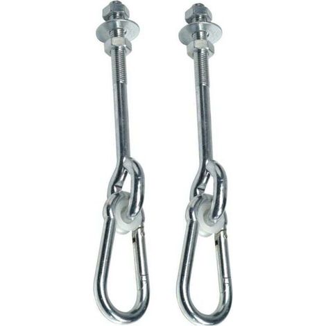 Lot de 2 crochets crochet de Plafond, Crochets de Suspension, Vis de Fixation pour Balanoire, Bton Bois Ensembles, Yoga, Hamac, Chaise Accrochante