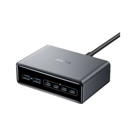 Caricabatterie da scrivania ANKER Prime 200 W GaN con 4 porte USB-C e 2 porte USB-A