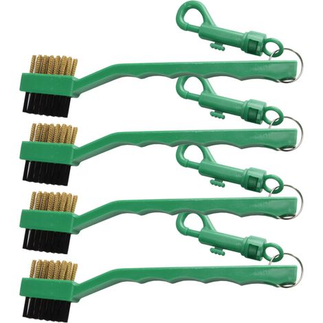 Spazzola per mazze da golf, pulitore per scanalature da golf, testina verde