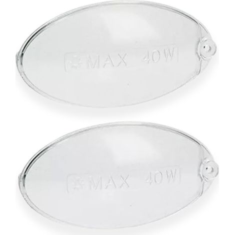 Plafonnier pour hotte aspirante  2 plafonniers compatibles avec hotte cuisine  Pièce de rechange pour plafonnier dimensions 10 x 5,4 cm (1/2)