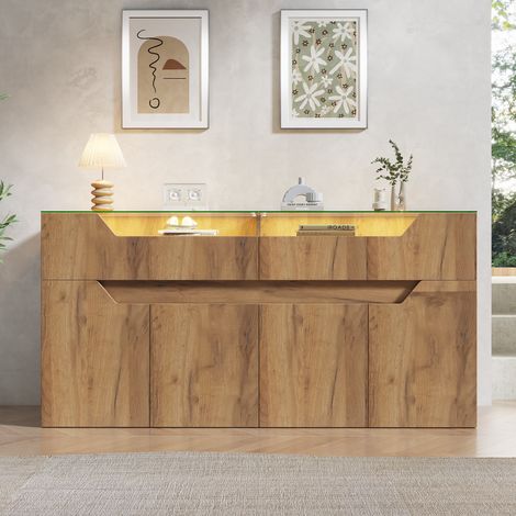 MEUBLIV Zapatero 100x30x130 cm natural y negro - 3 abatibles, 1 puerta (1/5)