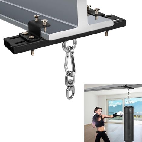 Collier de serrage en acier robuste, support de sac lourd, entraînement MMA, anneaux de gymnastique, cordes d'escalade, capacité de 226,8 kg (1/5)