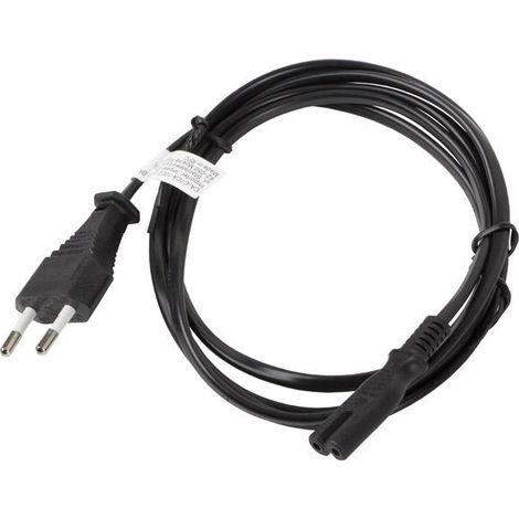 Cavo di alimentazione Lanberg CEE 7/16 - IEC 320 C7 euro (radio) 3 m nero (1/4)