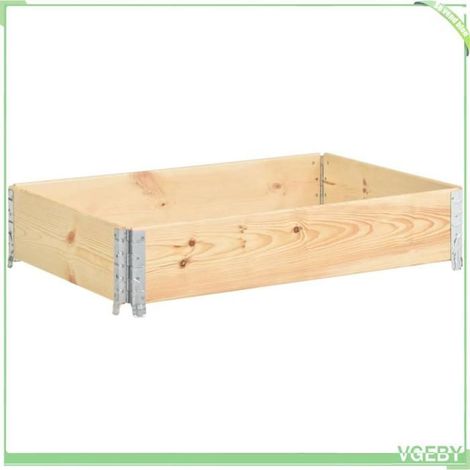 Jardinière surélevée - FAFEICY - 3055164 - 50x100 cm - Bois de pin massif - Empilable et pliable (1/5)