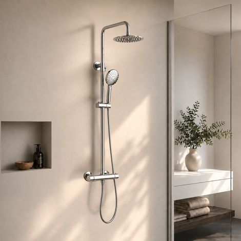 Colonne de douche avec mitigeur thermostatique LOMAZOO Ariël (1/5)